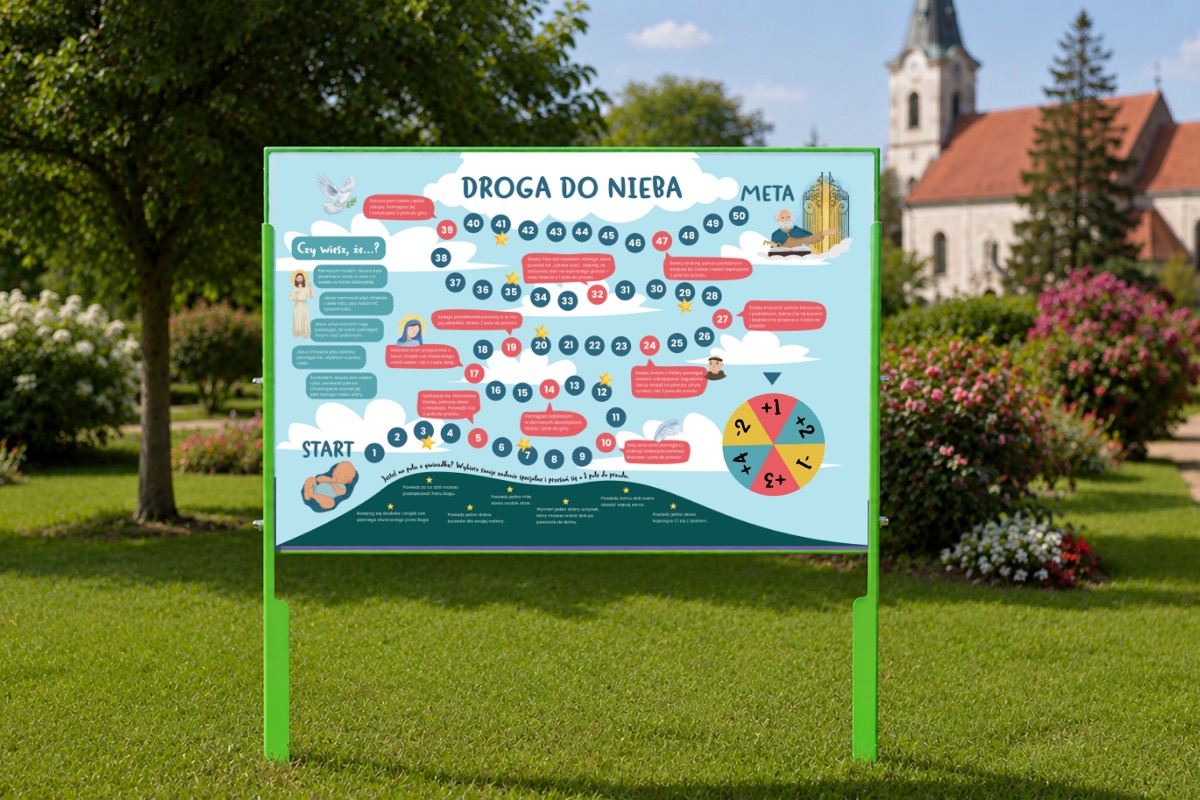 Droga do Nieba - tablica z grą planszową